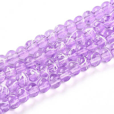 Drawbench Transparent Glass Beads Strands