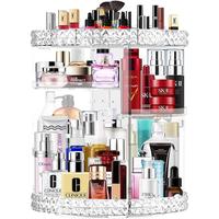 New Year Gift  for families or friends 360 Rotating Makeup Racks Large Capacity Cosmetics Racks Beauty Organizer Clear Cosmet...