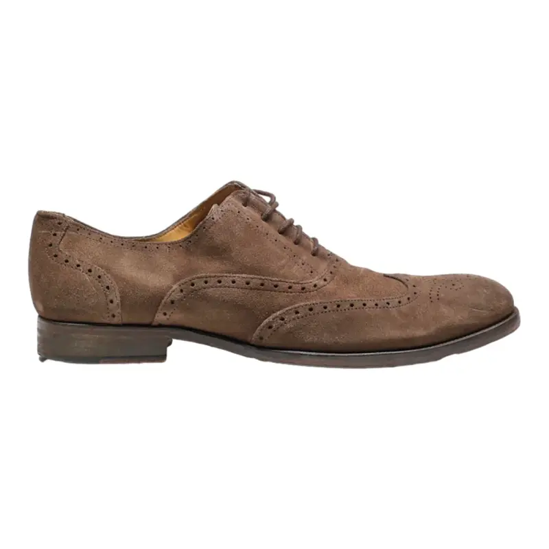 BEXLEY Brogue Shoes Brown Leather Mens UK 10.5