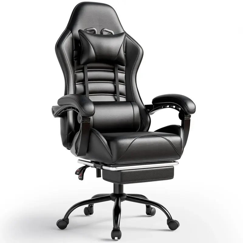 【Bellemave】Racing Video Backrest and Seat Height Recliner Gaming Office High Back Computer Ergonomic Adjustable Swivel Ch...