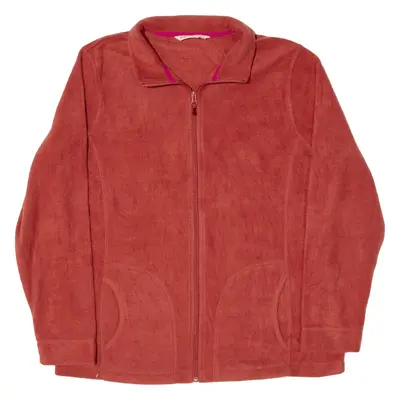 WOOLRICH Fleece Jacket Orange Womens L