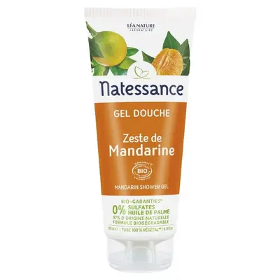 Natessance - Shower Gel - Organic Mandarin Peel 200ml
