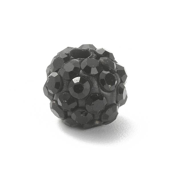 Rhinestone Pave Disco Ball Beads