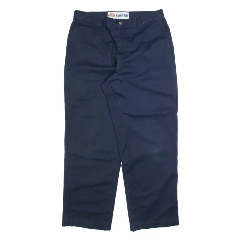 DICKIES Mens Trousers Black Relaxed Straight W33 L30
