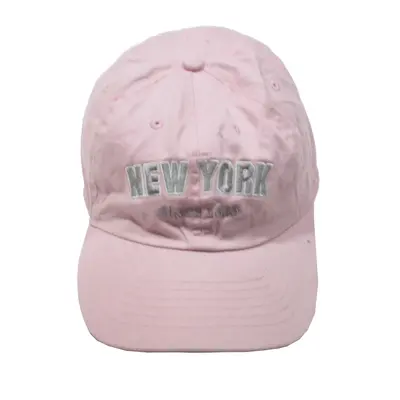 NEWHATTAN New York City Baseball Cap Pink Womens One Size