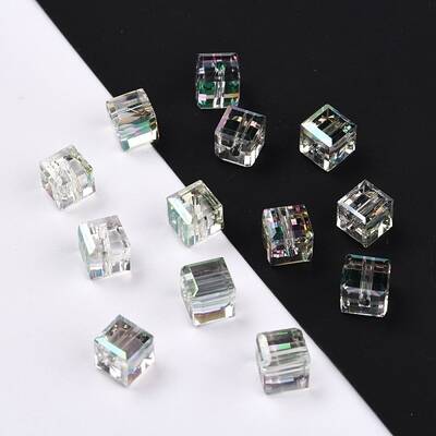 Electroplate Transparent Glass Beads