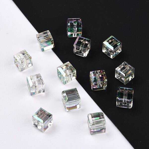 Electroplate Transparent Glass Beads