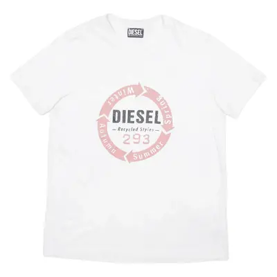 DIESEL Mens T-Shirt White M