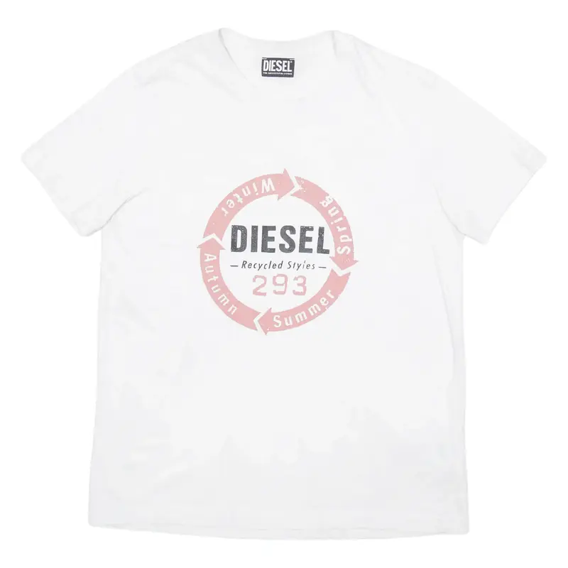 DIESEL Mens T-Shirt White M