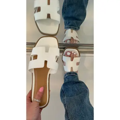 Natalie - White Sandal