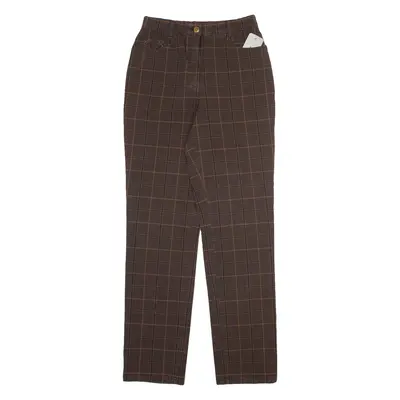 GARDEUR Womens Trousers Brown Slim Straight W24 L30