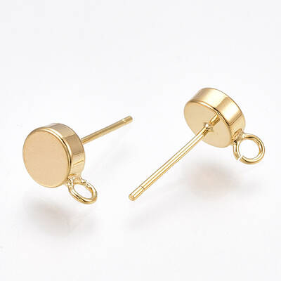 Brass Stud Earring Findings