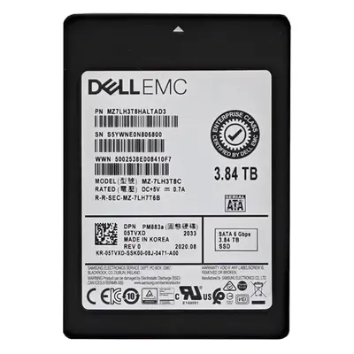 5TVXD Dell 3.84TB Triple-Level Cell SATA 6Gb/s Read Intensive 2.5-Inch Solid State Drive