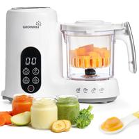 Grownsy Baby Food Maker with Steam Basket, Auto Cooking Grinding & Sterilization for Healthy Homemade Baby Food, BPA-Free