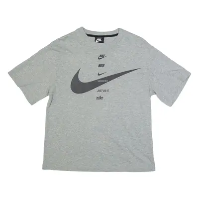 NIKE Womens T-Shirt Grey XS