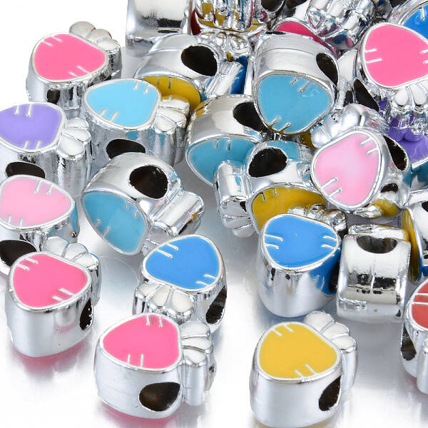 UV Plating Acrylic European Beads