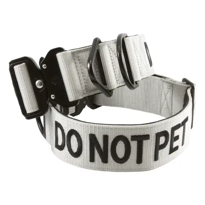 Tacticollar - DO NOT PET, 1.5 inch and 2 inch Nylon Collar for Medium and Large Dogs, Neoprene Padded Inside, Communicate You...