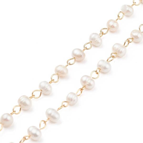 Handmade Natural Freshwater Pearl Beaded Chains