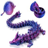 3D Printed Dragon Statue, 1 Count Vibrant Gradient Dragon Egg Ornament, Creative Desktop Decoration for Home Office, Home Dec...