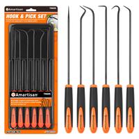 Car Oil Seal Hook Kit, 6 Counts Summer Multifunctional Precision Oil Seal Hook Set, Durable Double Injection Molding Handle, ...