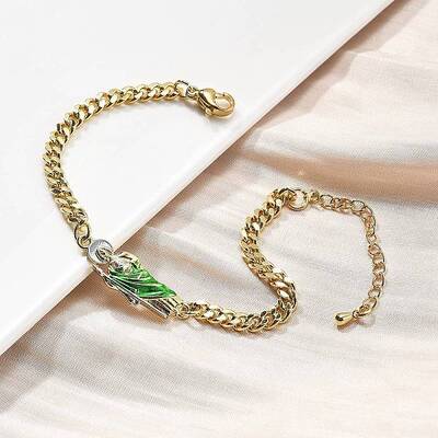 Brass Cuban Link Chain Bracelets