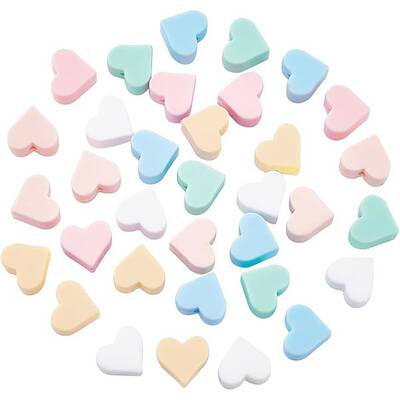 36Pcs 6 Colors Food Grade Eco-Friendly Silicone Beads