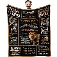 Made In Usa Gifts For Dad Blanket, Dad Gifts, Birthday Gifts For Dad, Dad Gifts From Daughter Son, Best Dad Ever Gifts, Dad F...