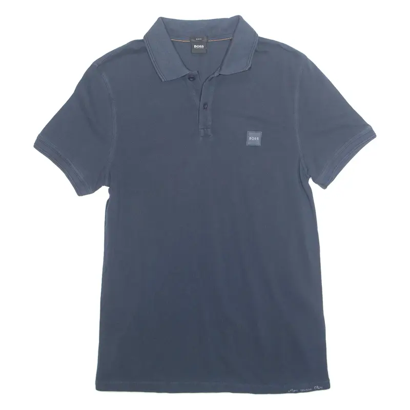 BOSS HUGO BOSS Slim Mens Polo Shirt Blue M
