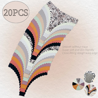 JJJ 20pcs Women's Seamless T-Back Thong-Light beige, lightweight absorbent underwear suitable for sports and casual wear Colo...