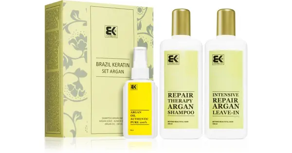 Brazil keratin Gift set for dry and damaged hair Argan