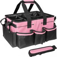 Multi-pocket Cleaning Caddy Bag, 1 Count Waterproof Home Cleaning & Car Maintenance Storage Bag, Storage Organizer with Handl...