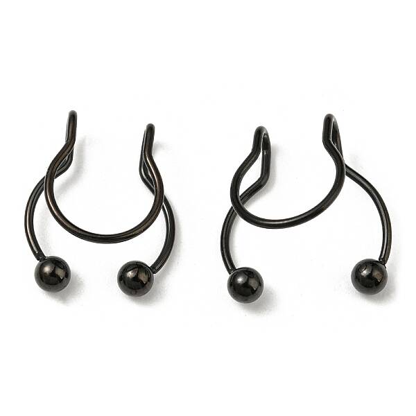 304 Stainless Steel Clip on Nose Rings