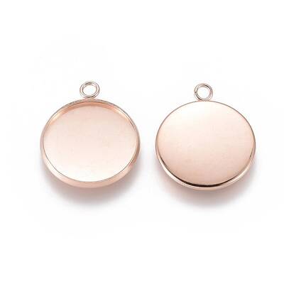 201 Stainless Steel Pendant Cabochon Settings
