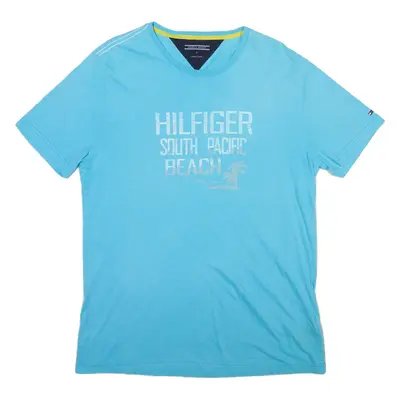 TOMMY HILFIGER Mens T-Shirt Blue XL