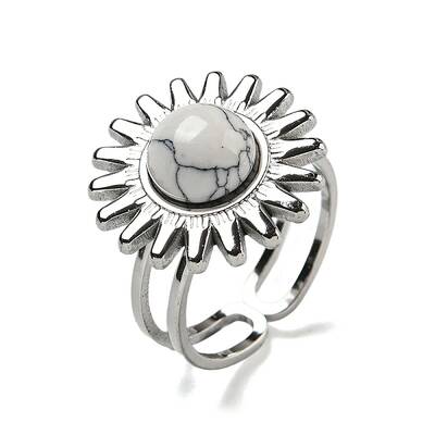 Sun 304 Stainless Steel Open Cuff Rings