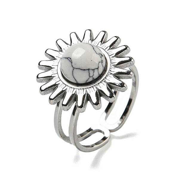Sun 304 Stainless Steel Open Cuff Rings