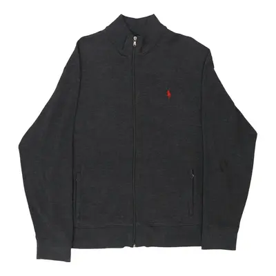Ralph Lauren Zip Up - XL Grey Cotton