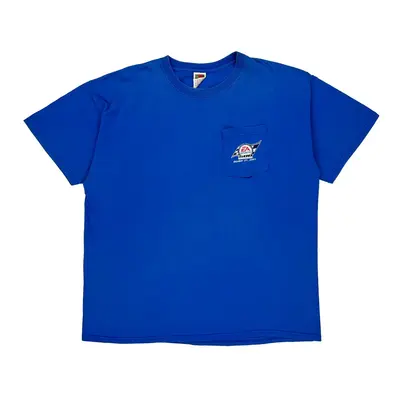 Talladega Superspeedway Fruit Of The Loom Nascar T-Shirt - 2XL Blue Cotton