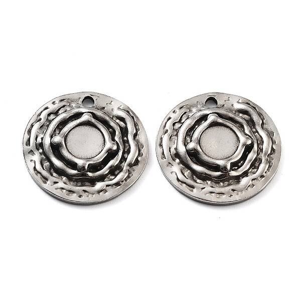 201 Stainless Steel Pendant Cabochon Settings