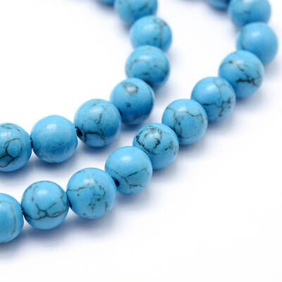 Synthetic Howlite Bead Strand