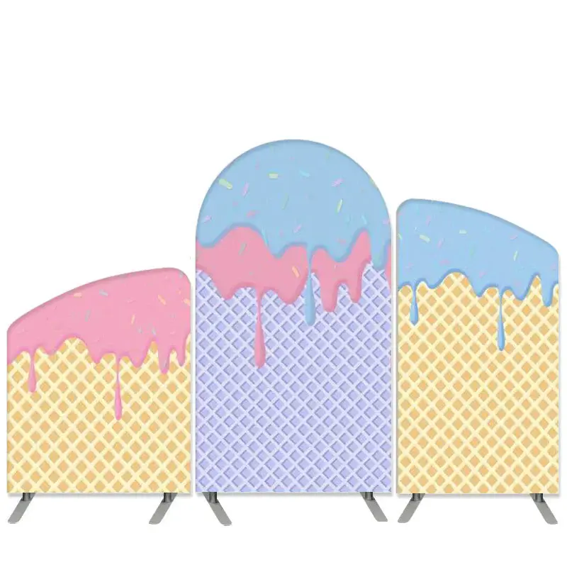 Aperturee Summer Theme Sweet Ice Cream Arch Backdrop Kit Banner | Custom Arched Wall Covers | Chiara Arch Backdrop Diy | Diy ...
