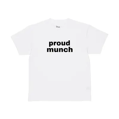proud muncher short sleeve cotton funny t-shirt Menswear Soft Top Streetwear Man t shirt crewneck round