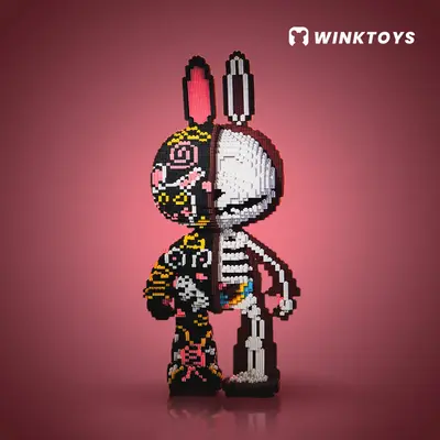 Rabbit Building Block,Winktoys building block, Rabbit Toys,Birthday Gift,Trend Decoration,Cool Gifts,Gifts for Boys and Girls...