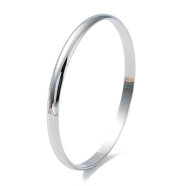 Non-Tarnish Fashion Polished 304 Stainless Steel Plain Bangles
