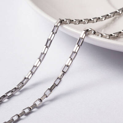 Tarnish Resistant 304 Stainless Steel Box Chains
