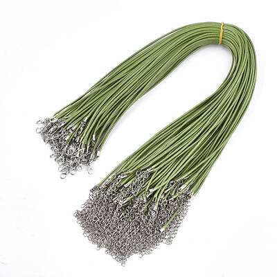 Waxed Cord Necklace Making