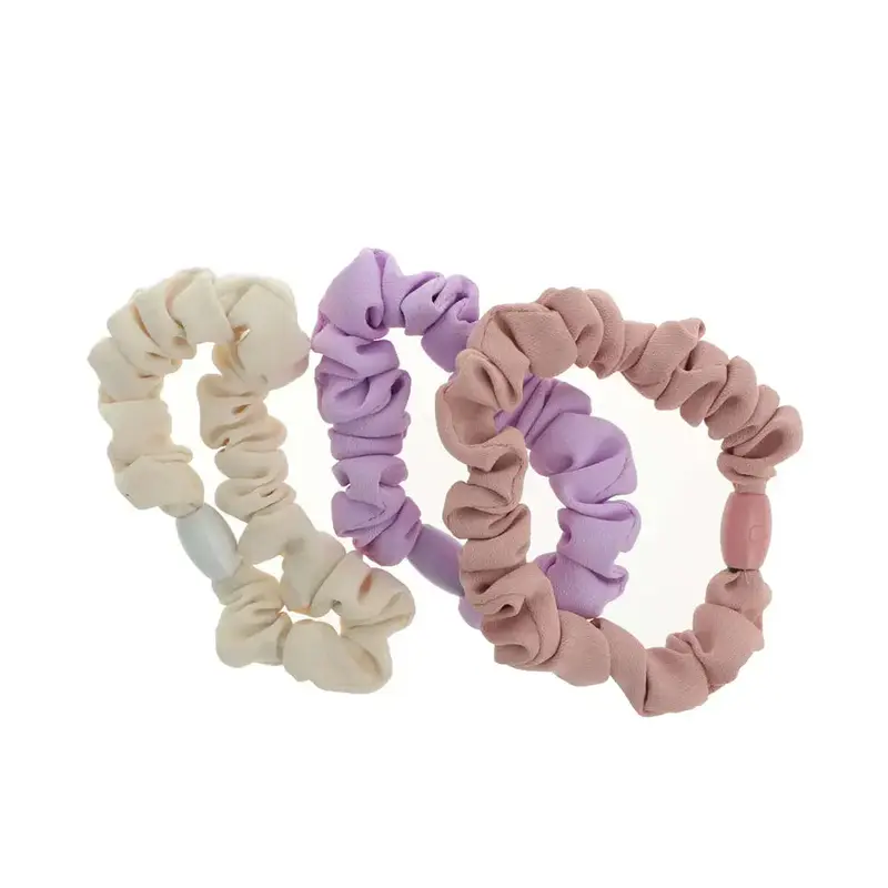 Hair Elastics Inca Beix-Purple-Pink 3 U