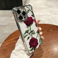 Designed for iPhone 16 Pro Max/15/14/13/12 Pro Max Plus phone caseElectroplating luxury transparent four corner anti drop and...