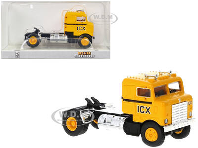 1950 Kenworth Bullnose Truck Tractor Yellow with Black Stripes \