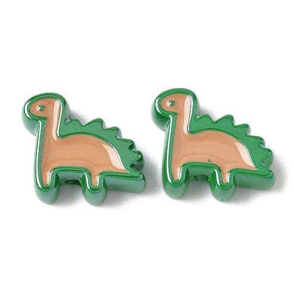 10Pcs Acrylic Enamel Beads